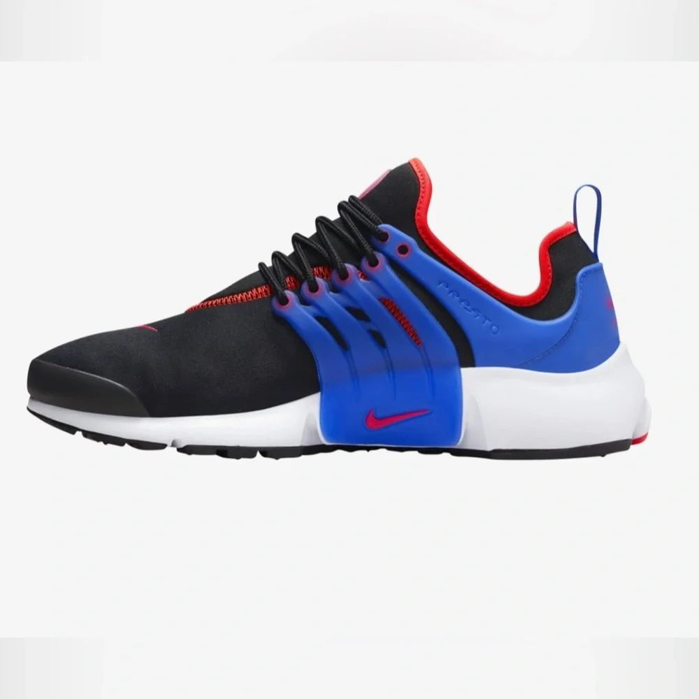 Nike Air Presto Sneaker Shoes Black Hyper Pink Blue Women’s Size 10 - Picture 3 of 12